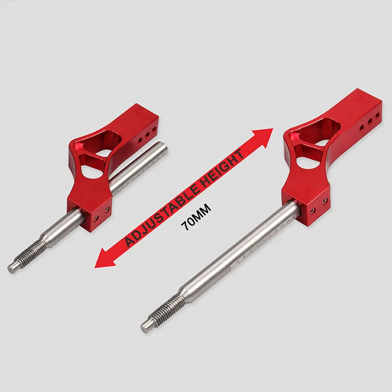 

Aluminum Adjustable Height Lever Car Gear Shift Knob Extender Shifter Extension Single Bend Car Shifter Extender