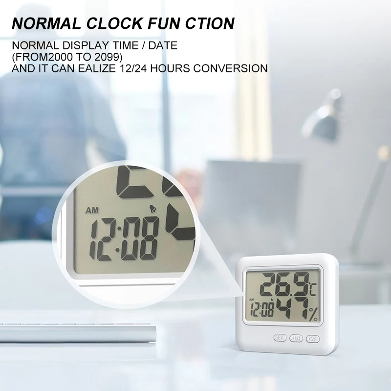 

LCD Digital Temperature Humidity Meter Home Indoor Electronic Hygrometer Thermometer Weather Station Baby Room