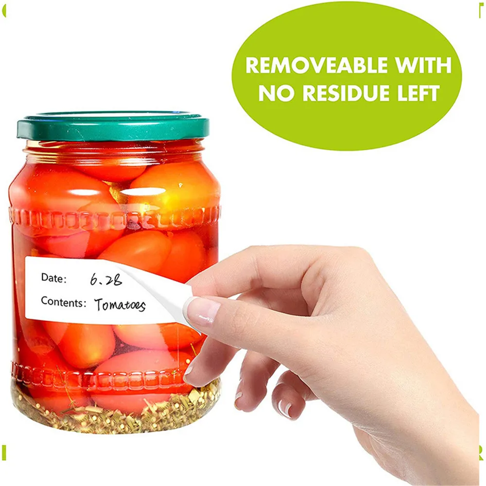 

500pcs Kitchen Stickers Refrigerator Freezer Food Storage Date Content Labels for Container Bag Jar Packing