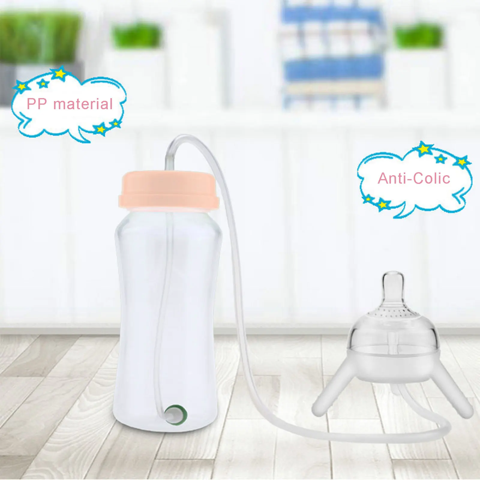 300 мл детская бутылочка чашка силиконовая тренировочная Милая Детская Бутылочка