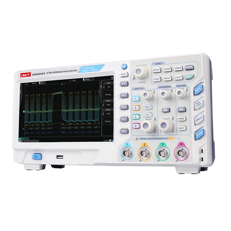 UPO2000CS Series Digital люминесцентный осциллограф UPO2072CS/UPO2074CS/UPO2104CS/UPO2202CS 2/4 аналоговые