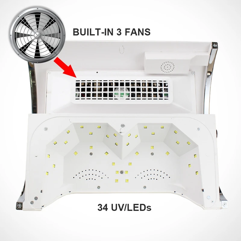 54 Вт УФ лампа для ногтей 4 в 1 оборудование дизайна электрическая дрель вакуумное