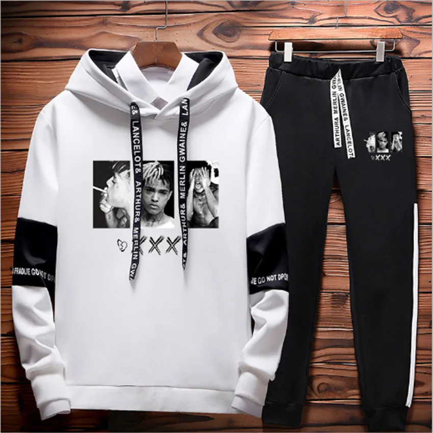 2020 осень/зима XXXTentacion месть убивать хип-хоп толстовки свитшоты и спортивные брюки