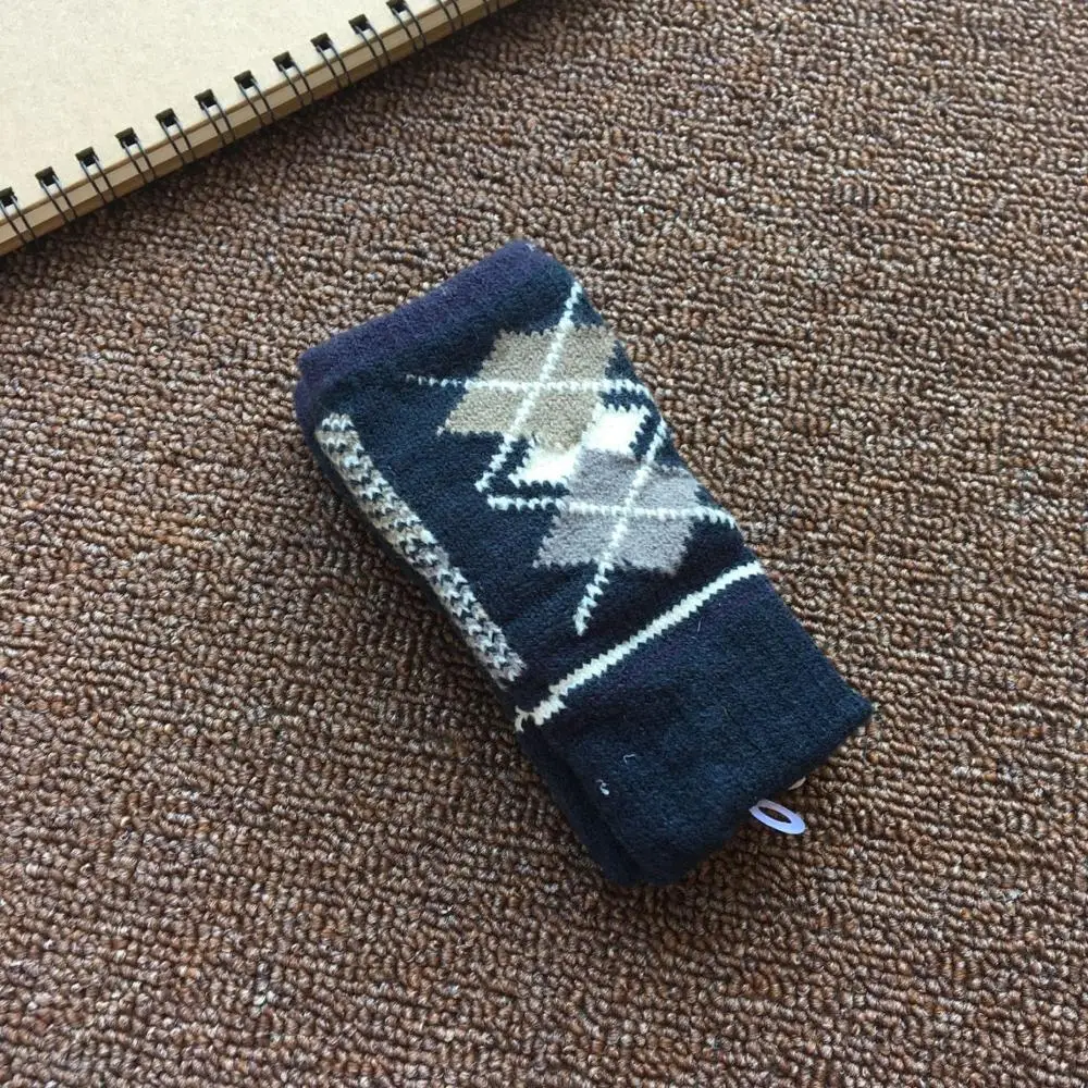 Женские зимние перчатки вязаные крючком из искусственной шерсти теплые митенки