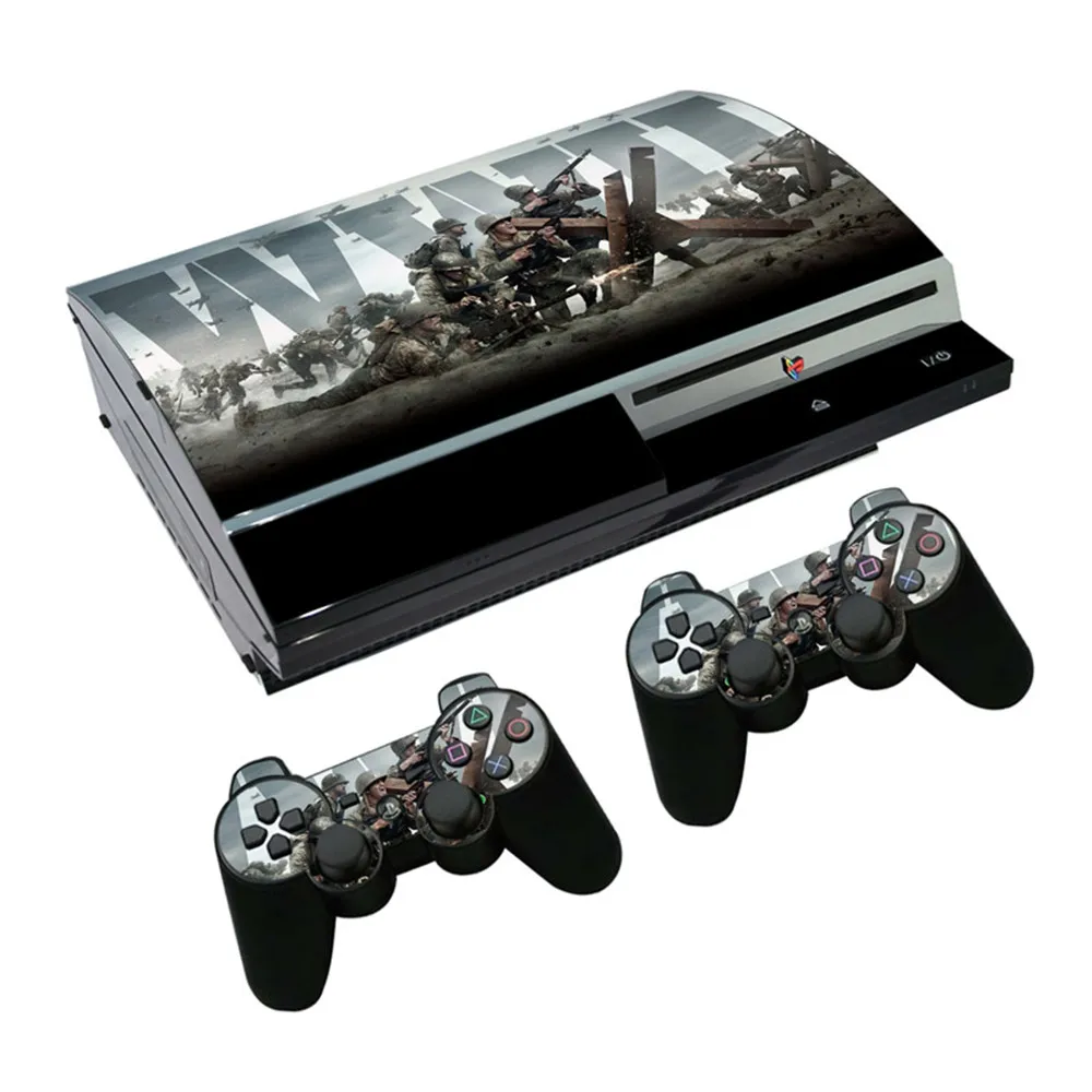 Новые стили наклеек для PS3 жирная консоль + 2 шт. Бесплатная защита контроллера -