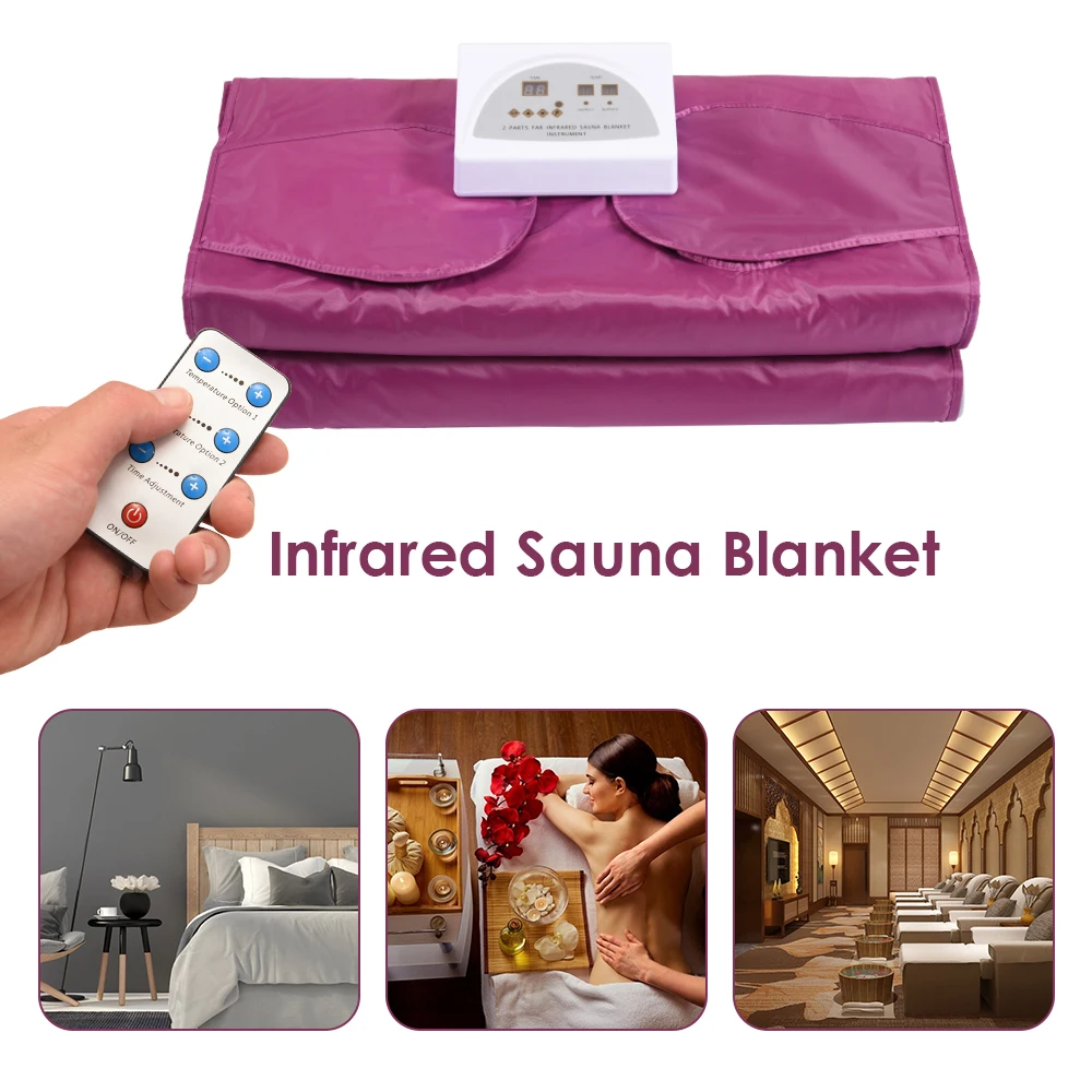 

Upgraded Heating Sauna Blanket Body Shaper Weight Loss Heating Blanket Far-infrared Thermal Blanket Romote Control Fitness