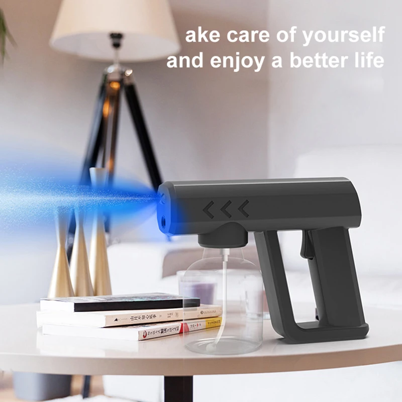 

2021 Новый 250/300/500 мл Беспроводной нано-Синий Паровой распылитель светильник нано-паровой распылитель запотевание Дезинфекция для дома офиса ...