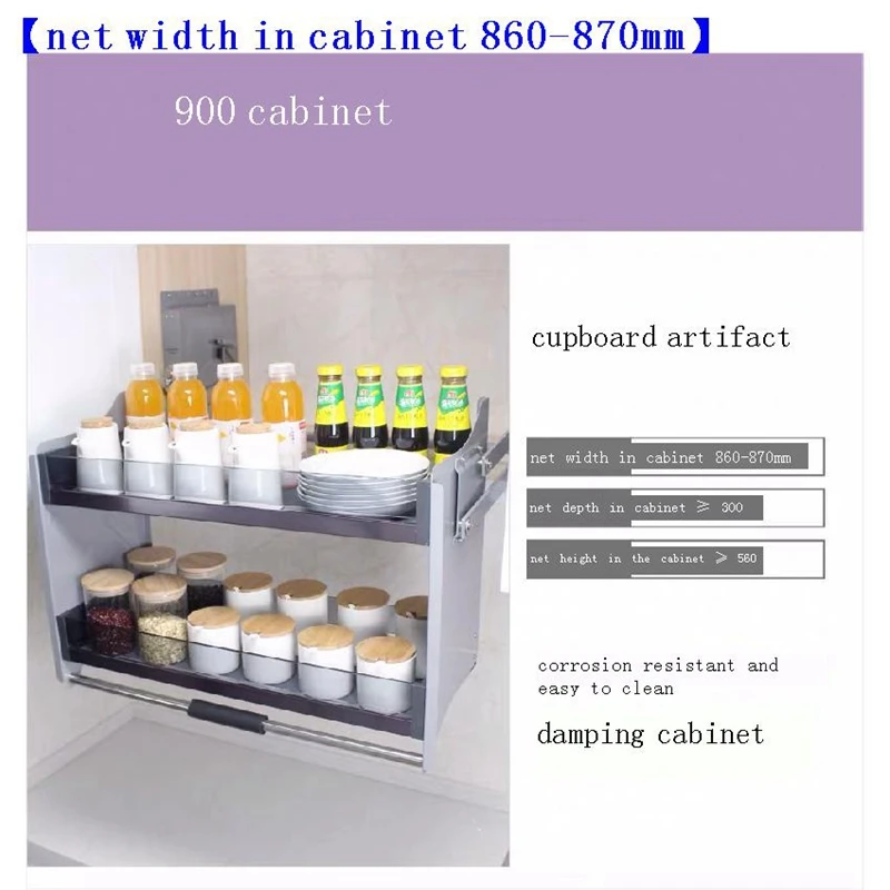 Cucina Pantries и аксессуары Organizar Para Armario Вешалка из нержавеющей стали органайзер для