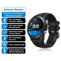 zeblaze stratos ip68 waterproof gps smart watch 1 32 hd color touch screen bluetooth 5 0 sport watch long standby battery
