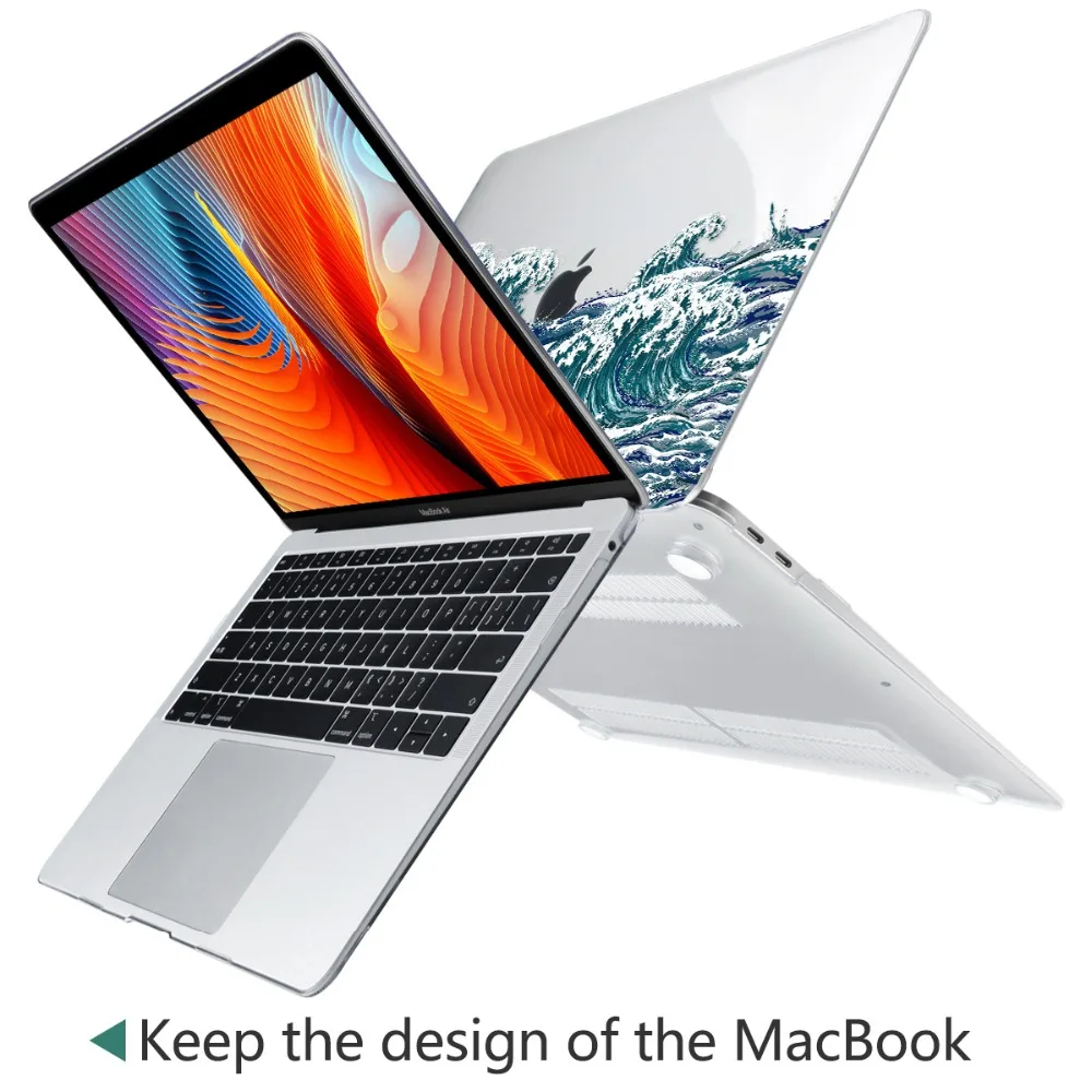 Жесткий Чехол для ноутбука с цветочным принтом для Macbook Pro retina 11 12 13 15 Air Pro 15 16 A2141 A1932 A1989 чехол с кристаллами