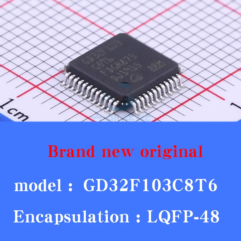 

5 шт./GD32F103C8T6 LQFP-48 абсолютно новый оригинальный 32-битный микроконтроллер IC