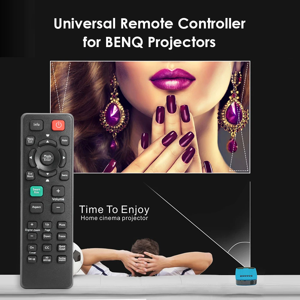 Замена пульта дистанционного управления для BENQ Projector MS504 MX505 MS521P MS522P MS524 MW526 MX525 MX522P