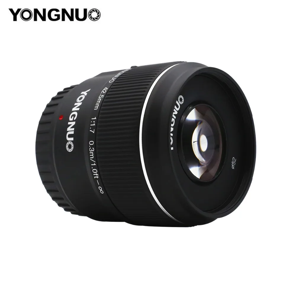 Yongnuo YN42.5mm F1.7 Macro 4/3 System Interface Large Aperture AF/MF Autofocus Standard Fixed Focus Lens Easily Blur Background