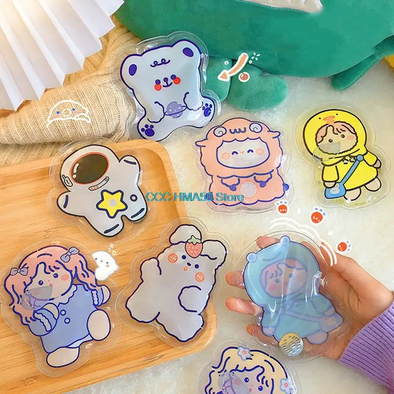 

1PC Mini Winter Reusable Gel Hand Warmer Cute Cartoon Instant Self Heating Pack Warmer Portable hand warmer