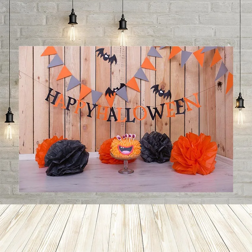 Avezano фоны для фотосъемки Счастливый Хэллоуин летучая мышь призрак Деревянные