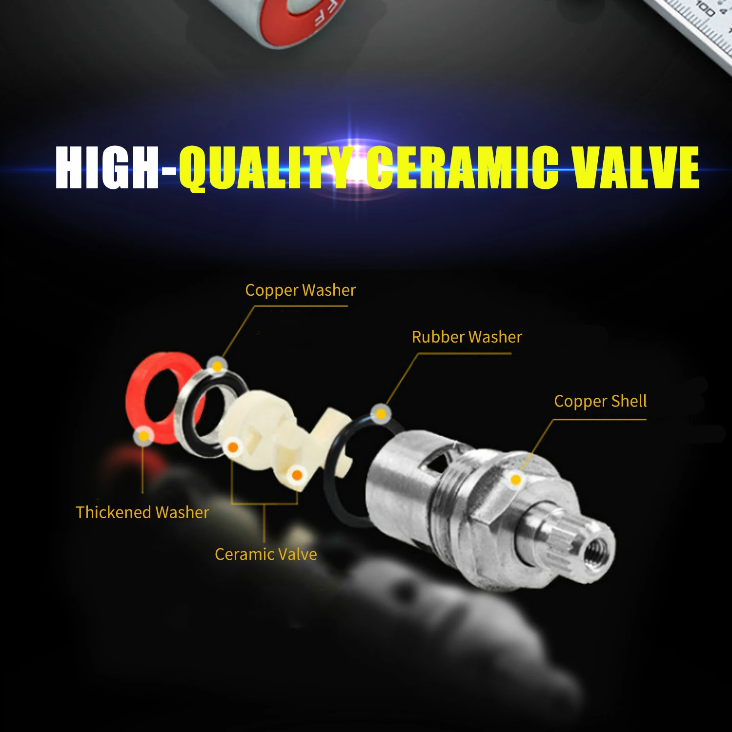 G1/2 треугольный клапан из нержавеющей стали для горячей и холодной воды раковины
