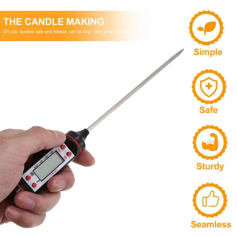 

1 Set Of DIY Candle Kit Candle Cup Candle Wick Holder Candle Wick Wax Melting Pot DIY Scented Handmade Candle Making Tool Set