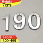 Дверная табличка, современный табличка с номером, адрес двери отеля, табличка с знаком, АБС-пластик #300-499, 3 , 7 см, серебристый цифры на почтовый ящик дома номера американсике подкова на дверь дома для номера домо
