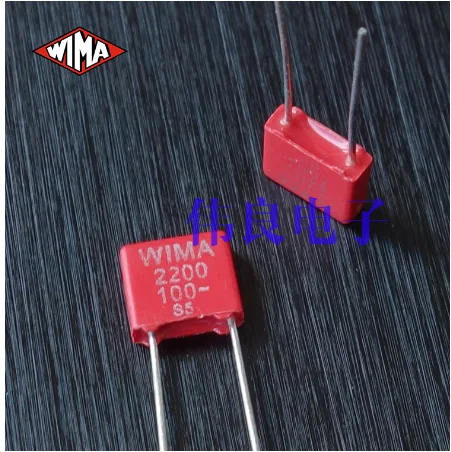 

Оригинальные пленочные конденсаторы WIMA 100V 2200pF 222 2.2N MKS2 series, 2 шт.