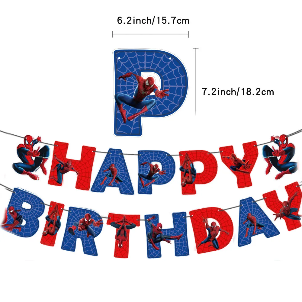 1 Набор Детские латексные воздушные шары Человек паук|Воздушные и аксессуары| |