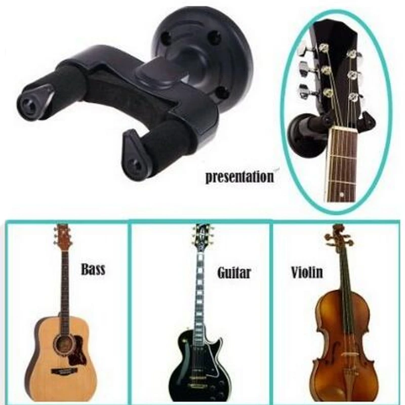 Комплект из 2 предметов проста в установке Электрогитары настенный крючок