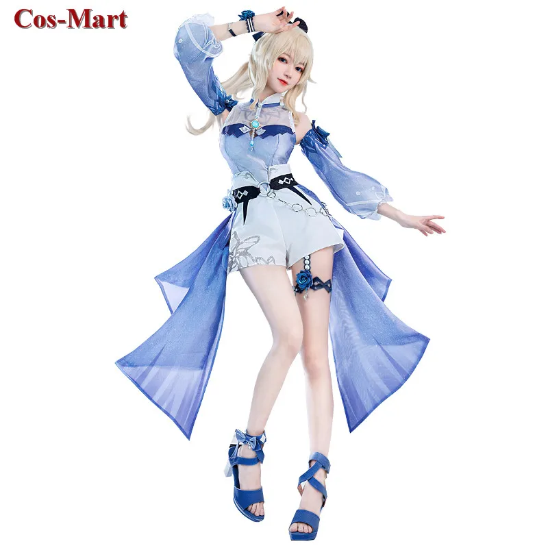 

Game Genshin Impact Jean Cosplay Costume Dream Of Sea Breeze Sweet Lovely Swimsuit Female Activity Party Role Play Clothing S-L