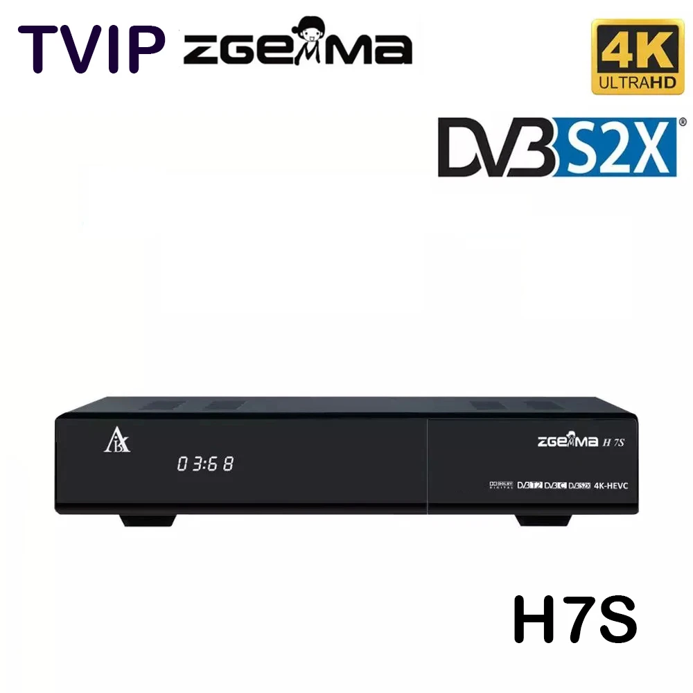 

Satellite TV Receiver Zgemma star H7S E2 Linux 4k UHD Receiver DVB-S2/S2X + DVB-T2/C Three tuners Digital Decoder