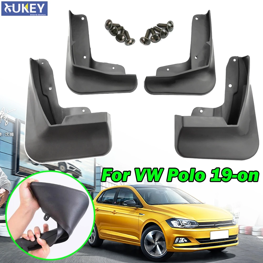 4 предмета в комплекте, для Volkswagen VW Polo AW 6 MK6 расширитель крыла автомобиля Брызговики, брызговики Брызговики аксессуары
