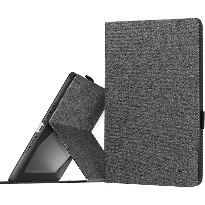 Grey Для Apple, IPad 9,7 дюймов,&, ESR из искусственной кожи, умный чехол, чехол с карандашом, держатель для IPad 9,7, A1822, A1823, A1893, A1954 - Цвет: Grey