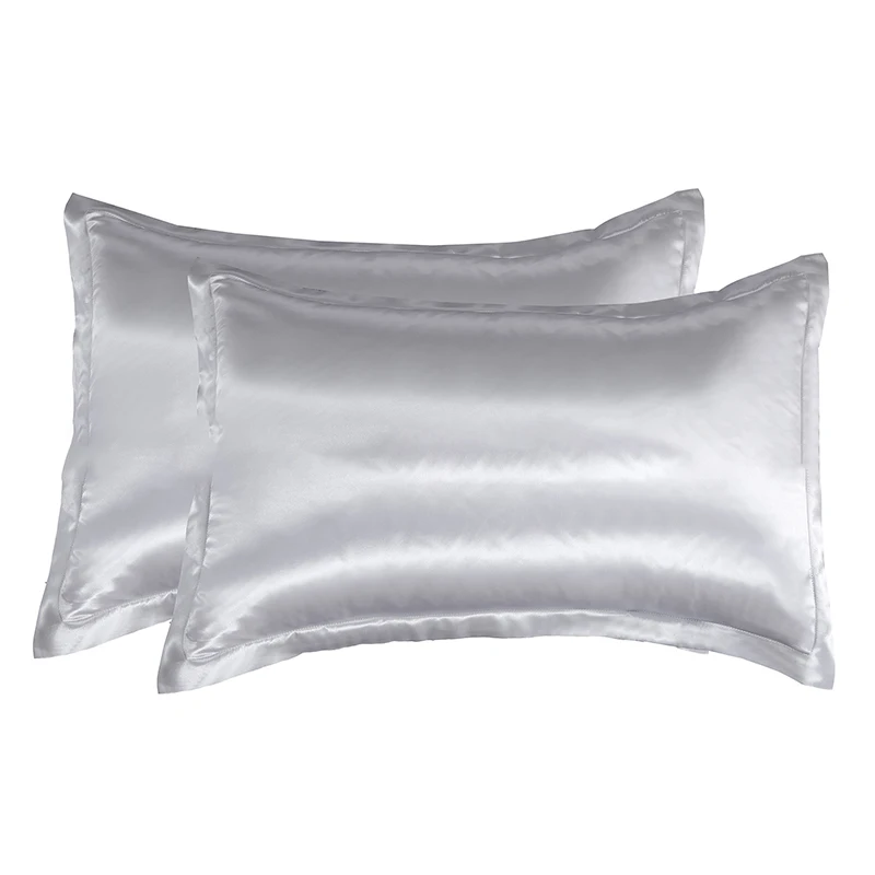 

Чехол для подушки из искусственного шелка тутового шелкопряда, однотонный роскошный сатиновый мягкий гладкий Чехол для дивана, наволочка д...