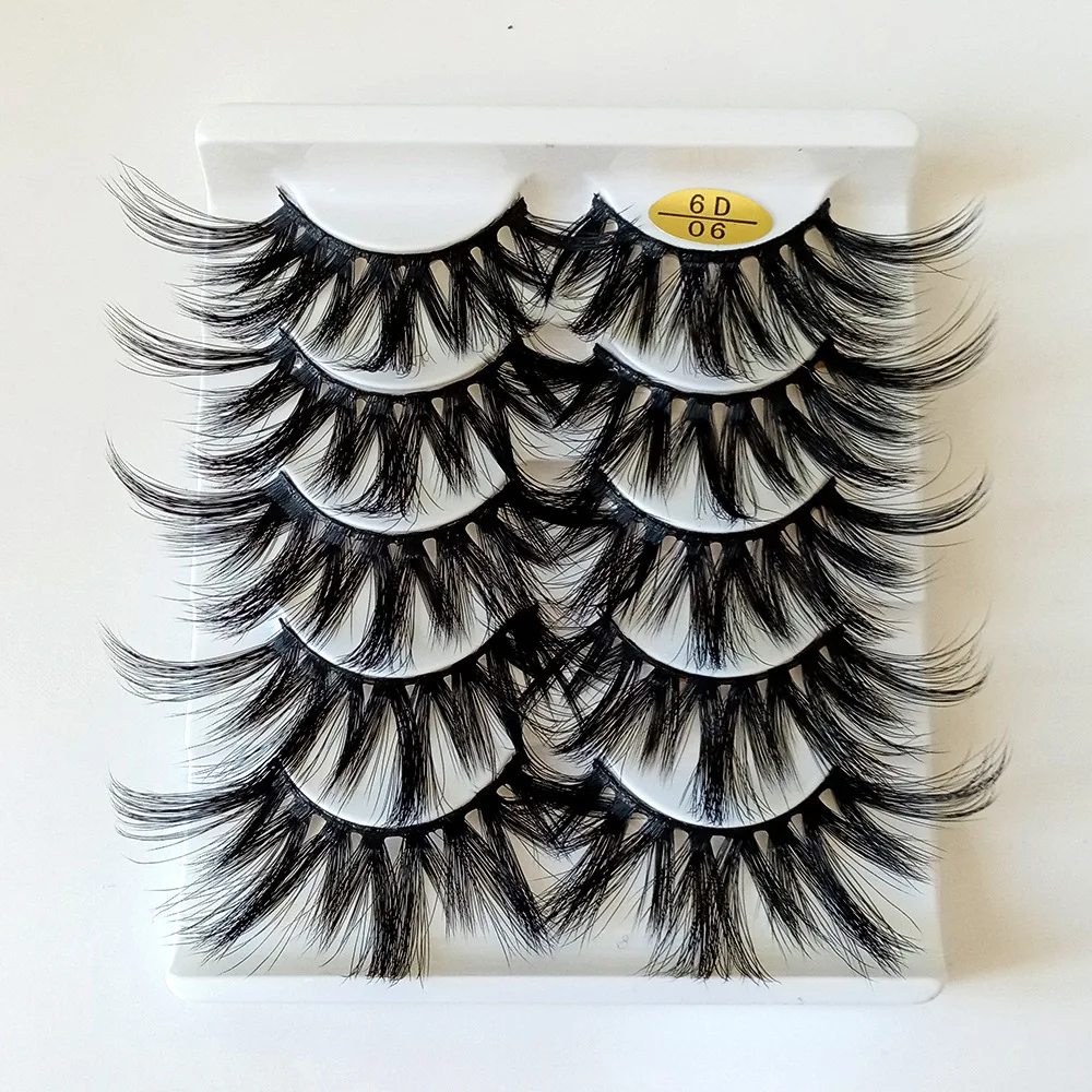 Новая горячая Распродажа 25 мм 6D норковые накладные ресницы длинные натуральные