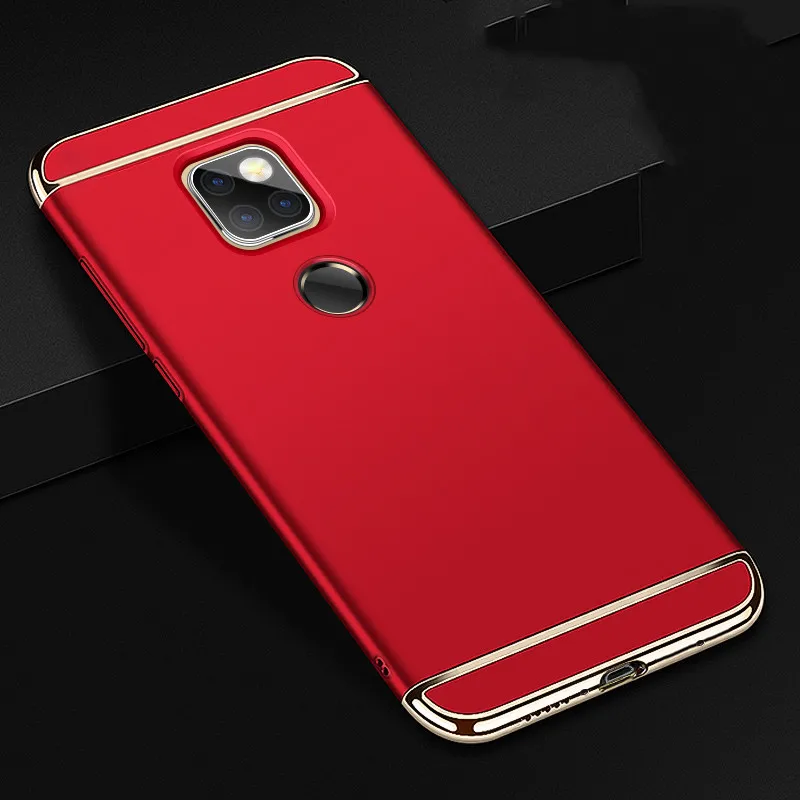 Red ПК Жесткий чехол Роскошный металлический защитный чехол для huawei P10 плюс P20 P30 Honor 9 10 20 9i 10i 20i играть 8X 8A Коврики 20 lite pro Чехол - Color: Red