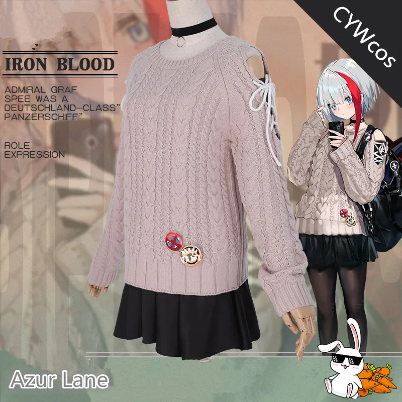 Женская юбка для косплея с принтом Адмирал граф | Тематическая одежда и униформа