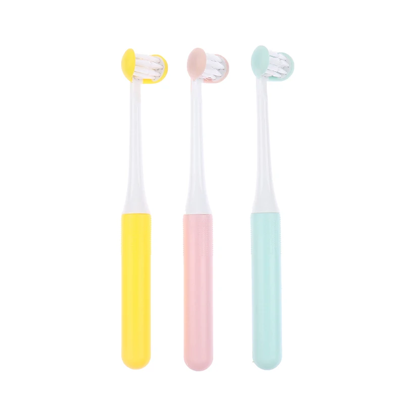 

1PC Creative Baby Toothbrush Three Sided Safety Soft Brush Children Oral Hygiene Care Teeth Brushes Kinderen Tandenborstel