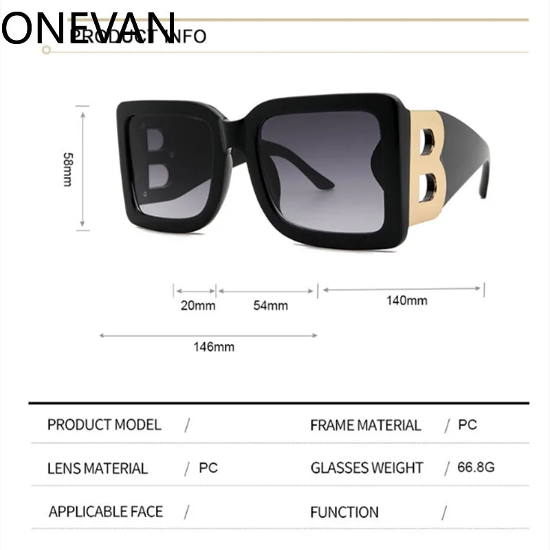 

Brand Designer Big Mark Luxury Sunglasses With B For Men Women Rock Style Fashion Shades UV400 Vintage Glasses