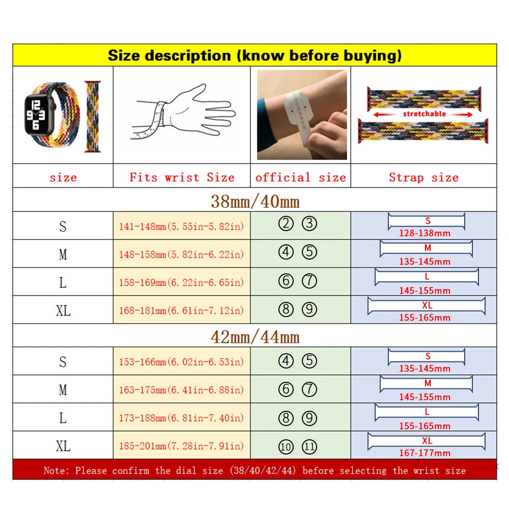 Nylon Braided Loop Strap For Apple Watch 6 Se 5 Band 44mm 40mm 38mm 42mm Smartwatch Elastic Belt Bracelet on iWatch Series 54321