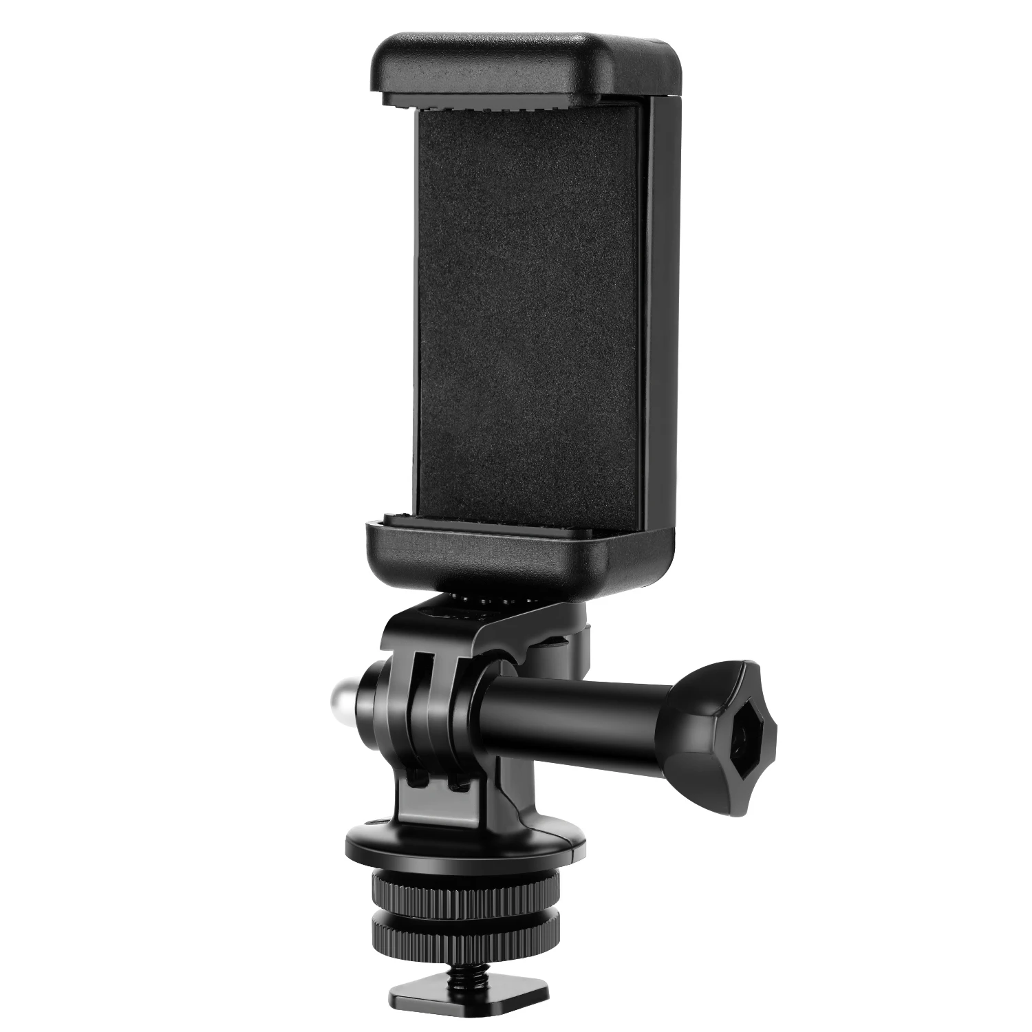 

Neewer 3-in-1 Hot Shoe Mount Adapter Kit: Hot Shoe Mount+GoPro Adapter+Universal Phone Holder for Attaching Phone/GoPro Hero