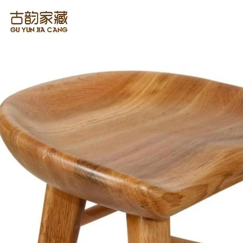 Барный стул из массива дерева обеденное кресло для дома скандинавский в виде