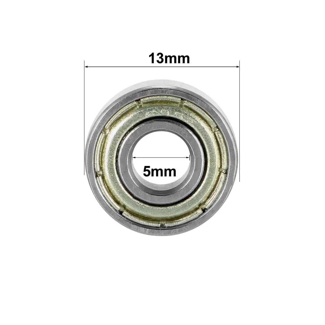

uxcell 20pcs 695ZZ Deep Groove Ball Bearing Double Shield 695-2Z 1080095 5mm x 13mm x 4mm Carbon Steel Bearings