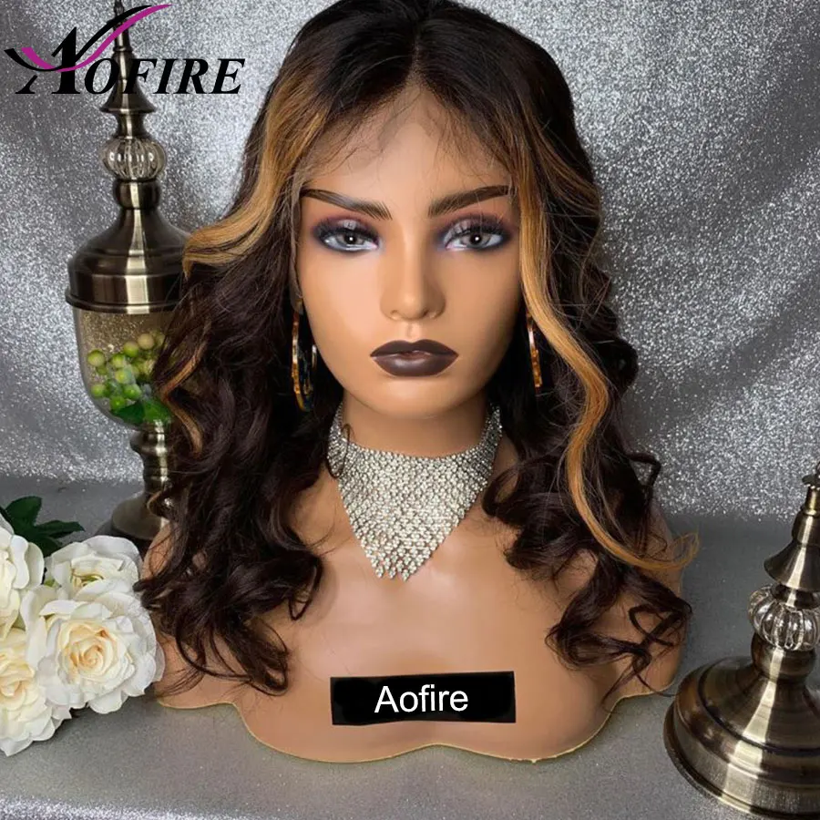 Эффектом деграде (переход от темного к выделить объемная волна Мёд блондинка