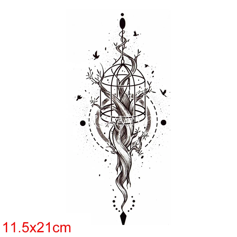 Водонепроницаемый Временная тату-наклейка для Коза свечи-колокольчики животных