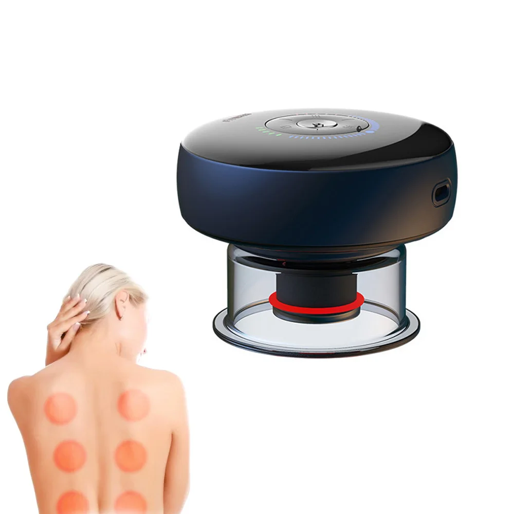 lectric Cupping Massager LCD Display Vacuum Suction Cups EMS Guasha Scraping Meridian IR Therapy Body Slimming Massager Device