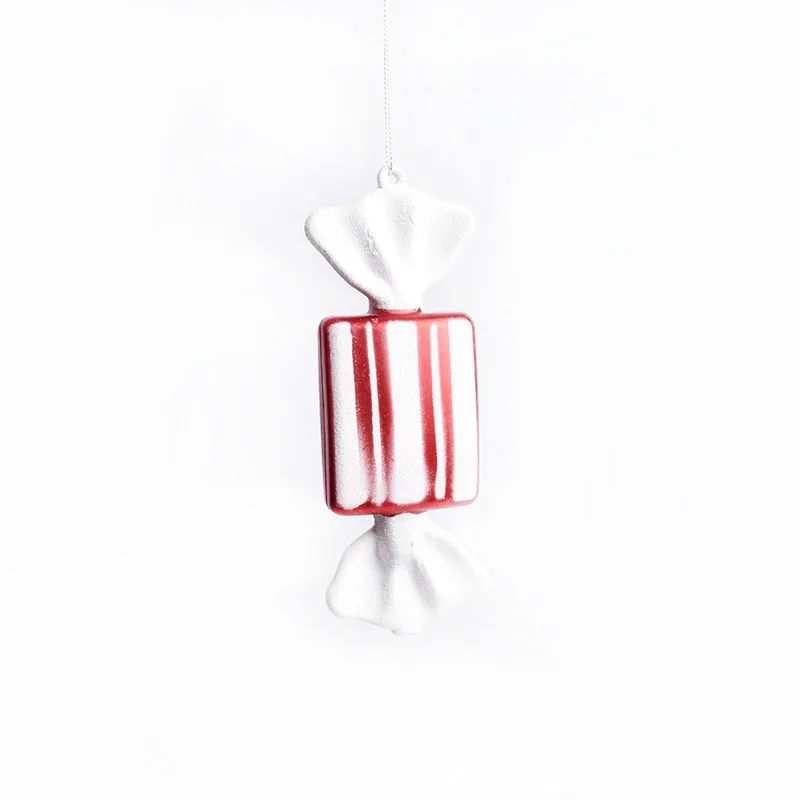 Подвесные Украшения для рождественской елки красно-белые 15 см яркие украшения |