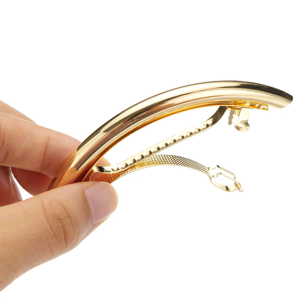 Горячая Распродажа 2019 металлическая Золотая/серебряная простая трубка дугой