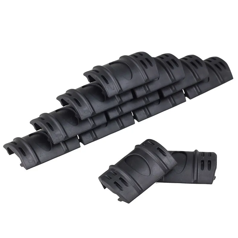 Funpowerland 12 шт./упак. Тактический с резиновой рукояткой Picatinny Quad Rail Защитные Чехлы