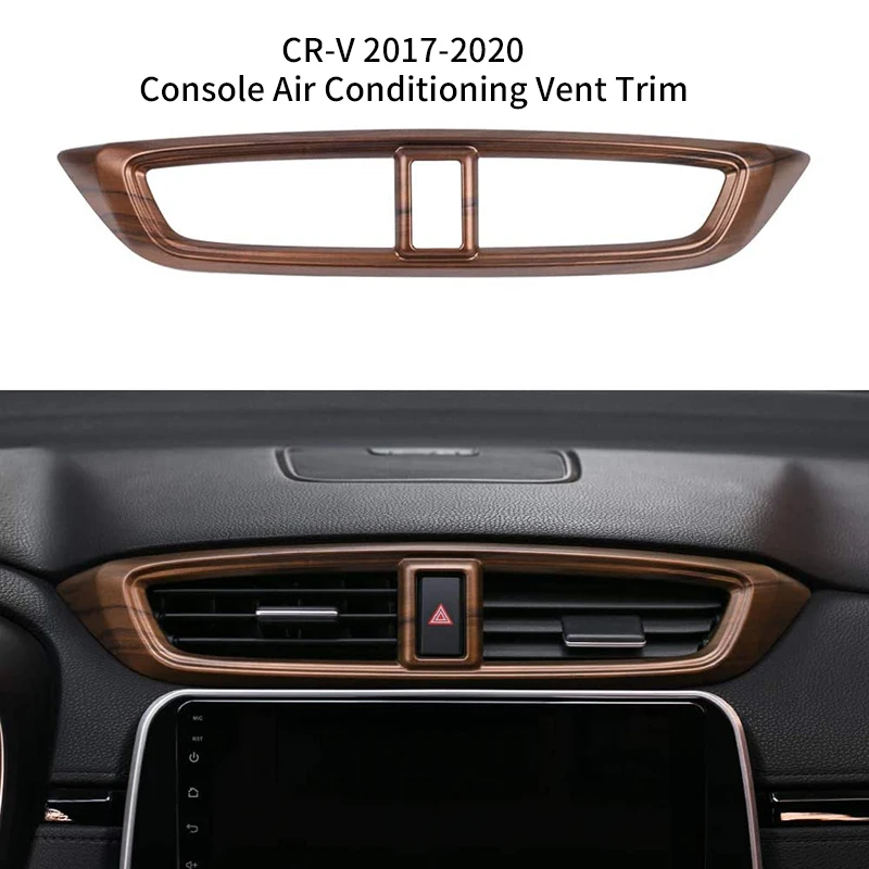 

Автомобильная Центральная панель вентиляционного отверстия, наклейки на приборную панель, персиковое дерево, зернистость для Honda CR-V CRV 2017-2020