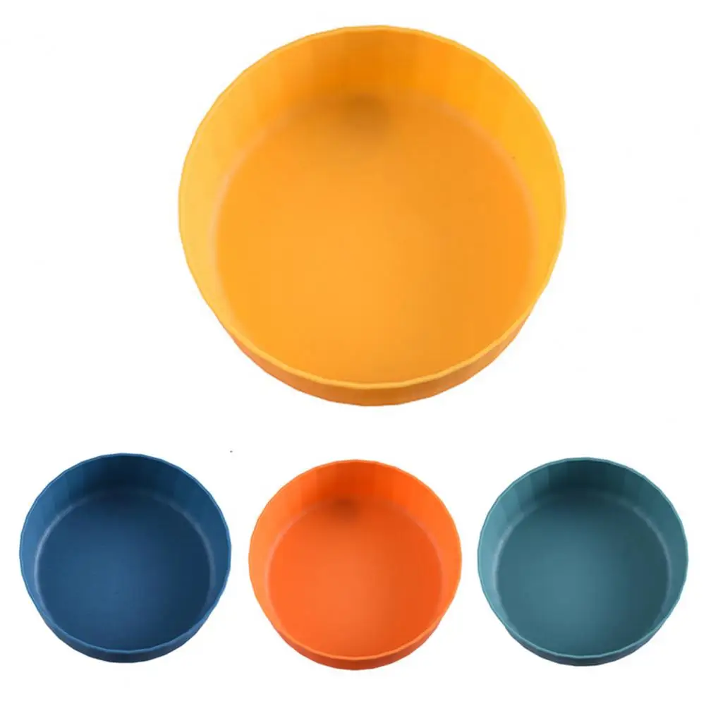 

4Pcs/Set Home PP Plastic Small Plates Dinner Dish Vegetable Fruit Cake Snacks Plate Dining Table Garbage Tray Trash Container
