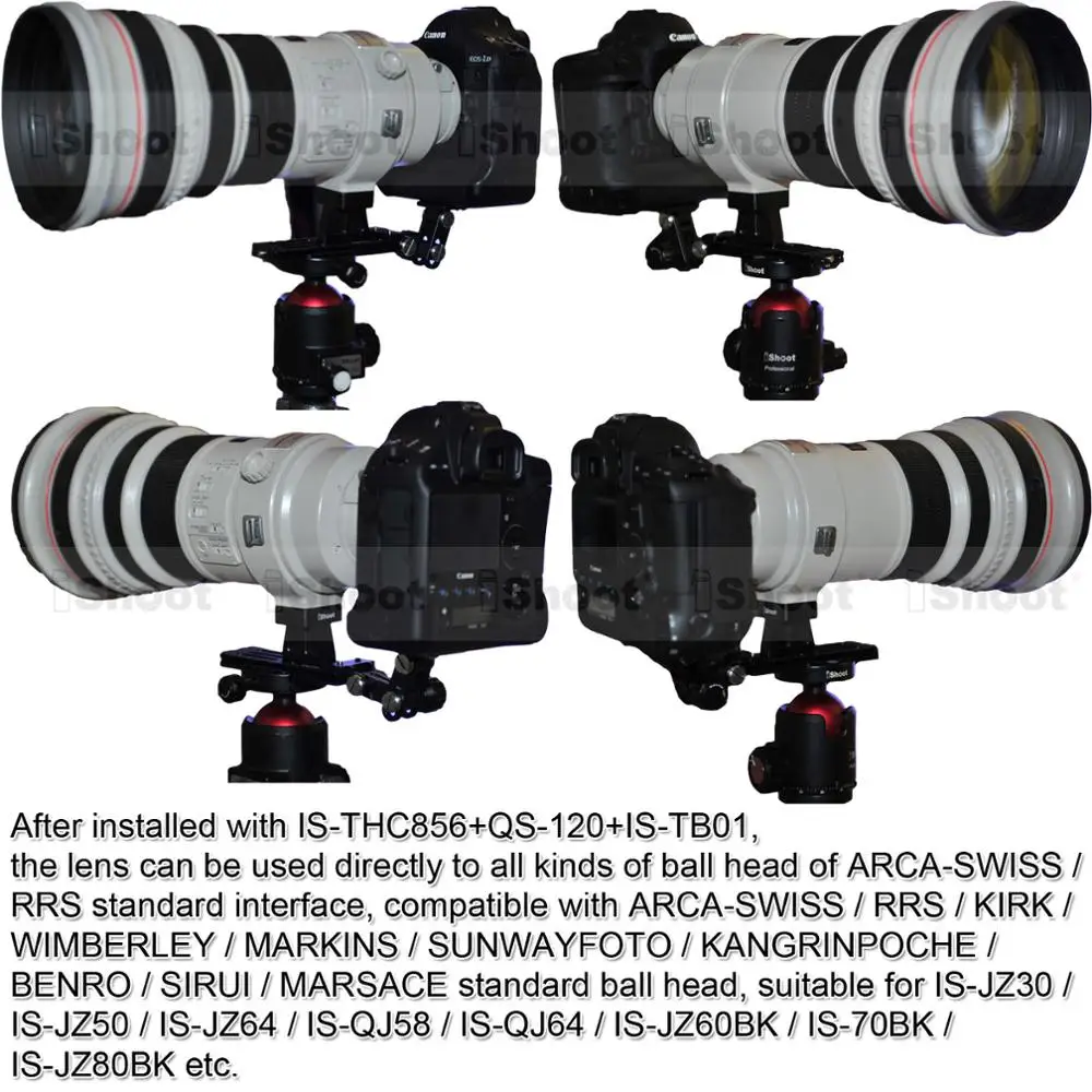 Держатель объектива iShoot для Canon EF 300/2 8 400/2 600/4 800/5 6 подставка штатива +