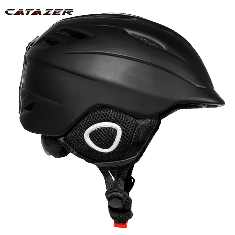 

Catazer Keep Warm Skate Ski Helmet Adult Snowboard Helmet Ski Goggle Helmet Sports Safety Integrally-Molded Skiing Snow Helmet