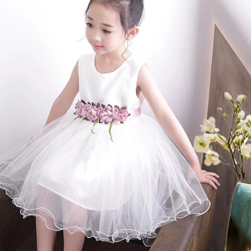 Платья для девочек летнее платье принцессы 2019 года летняя одежда